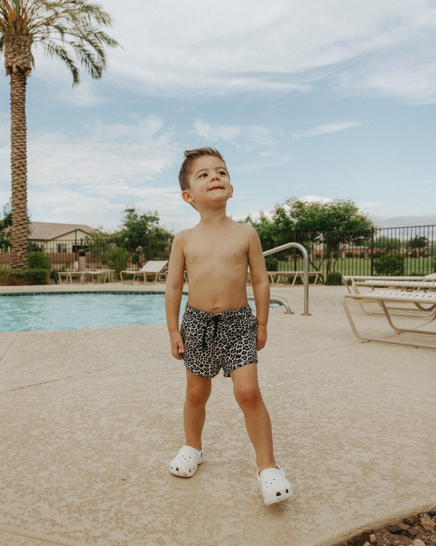 Comfy Toddler Cheetah Swimsuit That Covers Diaper